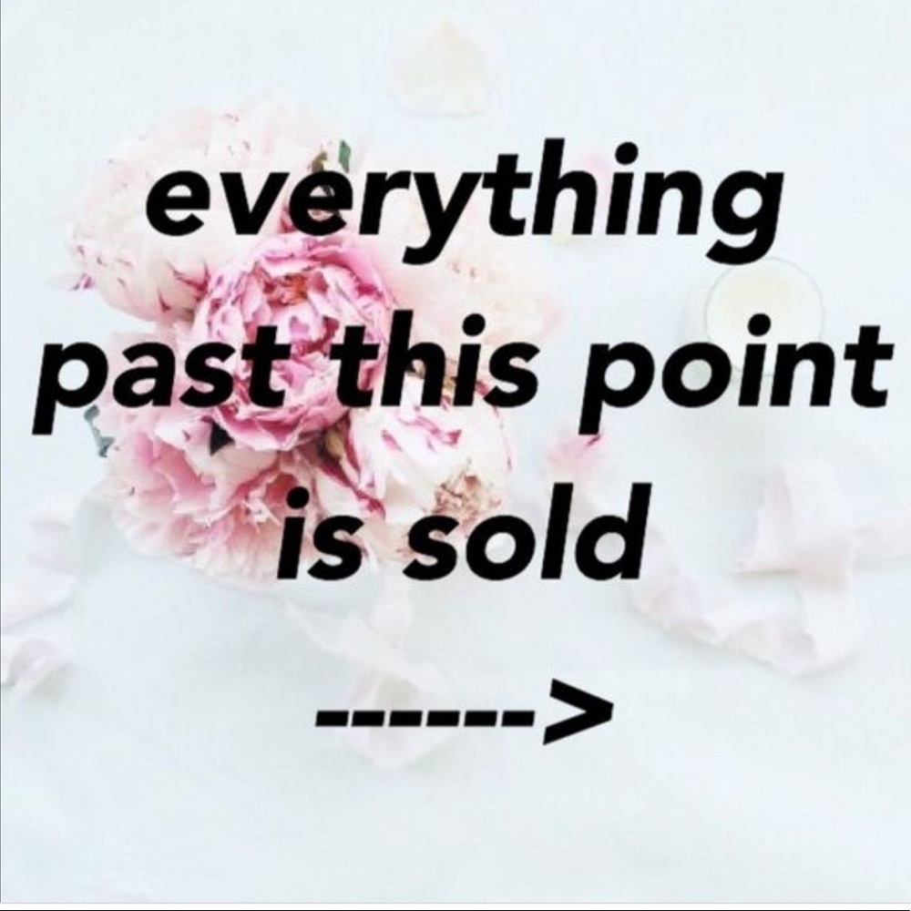 Thank you for your purchases & browsing my closet.